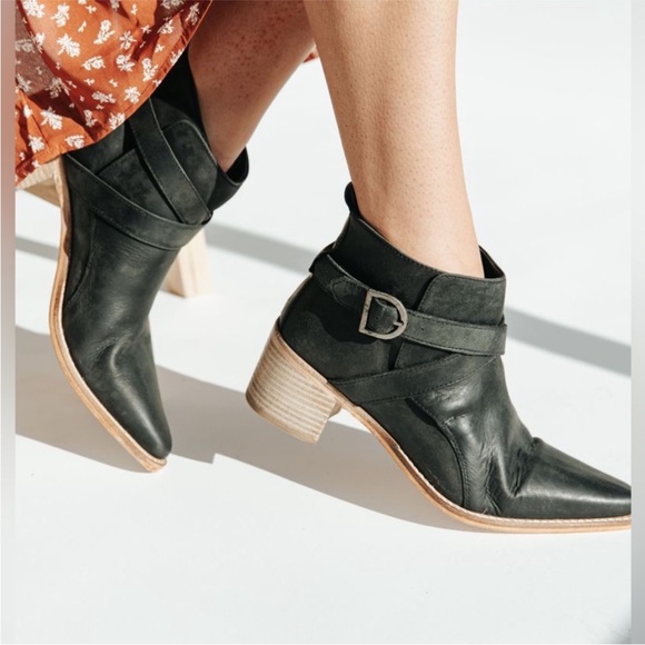 Free People Shoes - Free People Back Loop Ankle Boot Leather